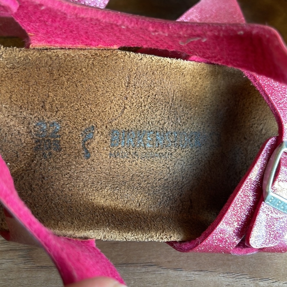 Pre-owned Pink Glitter Kids Sandals 32 size - Picture 4 of 13